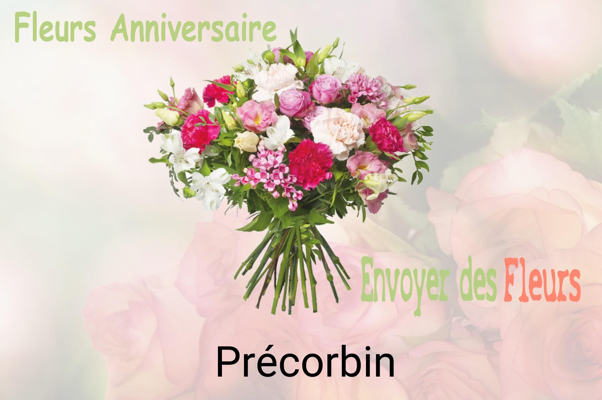 Bouquet de fleurs d’anniversaire livré à Précorbin